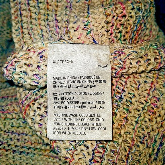 Style & Co Womens Sweater Pullover Size XL Multicolor - Picture 5 of 6